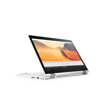 Lenovo Yoga 510-14ISK (80S7005JRK) 14.0'' FHD(1920x1080) nonGLARE, TOUCH, Intel Core i3-6100U 2.30GHz Dual, 4GB, 128GB SSD, GMA HD, noDVD, WiFi, BT4.0, 1.0MP, 4in1, 3cell, 1.80kg, W10, 1Y, WHITE