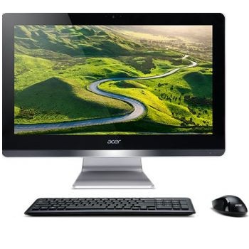 Acer Aspire Z20-730 (DQ.B6GER.003)( 19.5\" Full HD 1920x1080 Pentium J4205D (1.5), 4Gb, 1Tb 5.4k, HDG505, DVDRW, CR, Windows 10, GbitEth, WiFi, BT, клавиатура, мышь, Cam, черный )