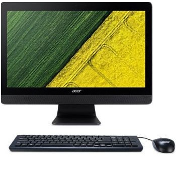 Acer Aspire C20-220 (DQ.B7SER.003) ( 19.5\" HD+ A6 7310B (2), 4Gb, 500Gb, R4, DVDRW, CR, Windows 10, GbitEth, WiFi, BT, 45W, клавиатура, мышь, Cam, черный 1600x900)