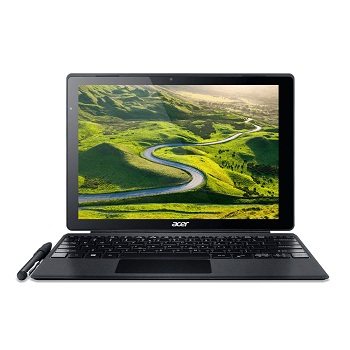 Aspire Switch Alpha 12 SA5-271-54XL(NT.LCDER.015) 12.0'' FHD+(2160x1440) IPS, Intel Core i5-6200U 2.3GHz Dual, 8GB, 256GB, no3G, WiFi ac, BT4.0, USB-C 3.1, 2.0MP+5.0MP, microSDXC, Active Stylus Pen, 4870mAh, 8.0h, 1.25kg, W10, 1Y, IRON, KB